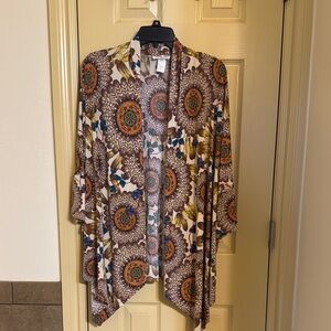 Bohemian Floral Kimono Cardigan